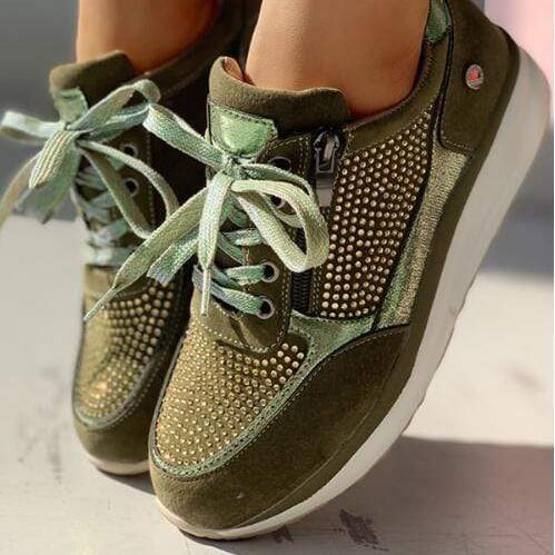 Women's Orthopaedic Bunion Shoes - Supportive, Comfortable, Pain Relief Everyday Footwear Green