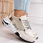 Women's Orthopaedic Stylish Sneakers - Cushioned Sole for All-Day Comfort and Support Gold
